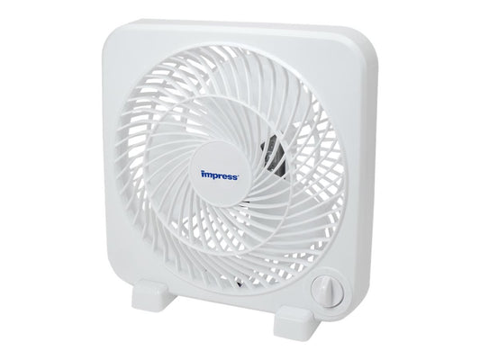 Impress 9 Inch Box Fan- White