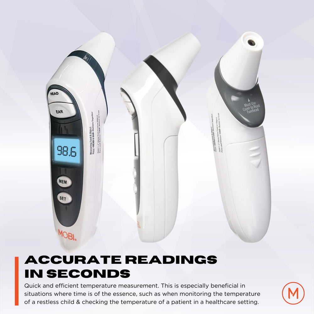 Dualscan Prime Ear & Forehead Thermometer with Food & Bottle Readings, Fever Thermometer, Object Thermometer, Baby Food Thermometer, Hsa Eligible/Approved, over 8 Million Sold