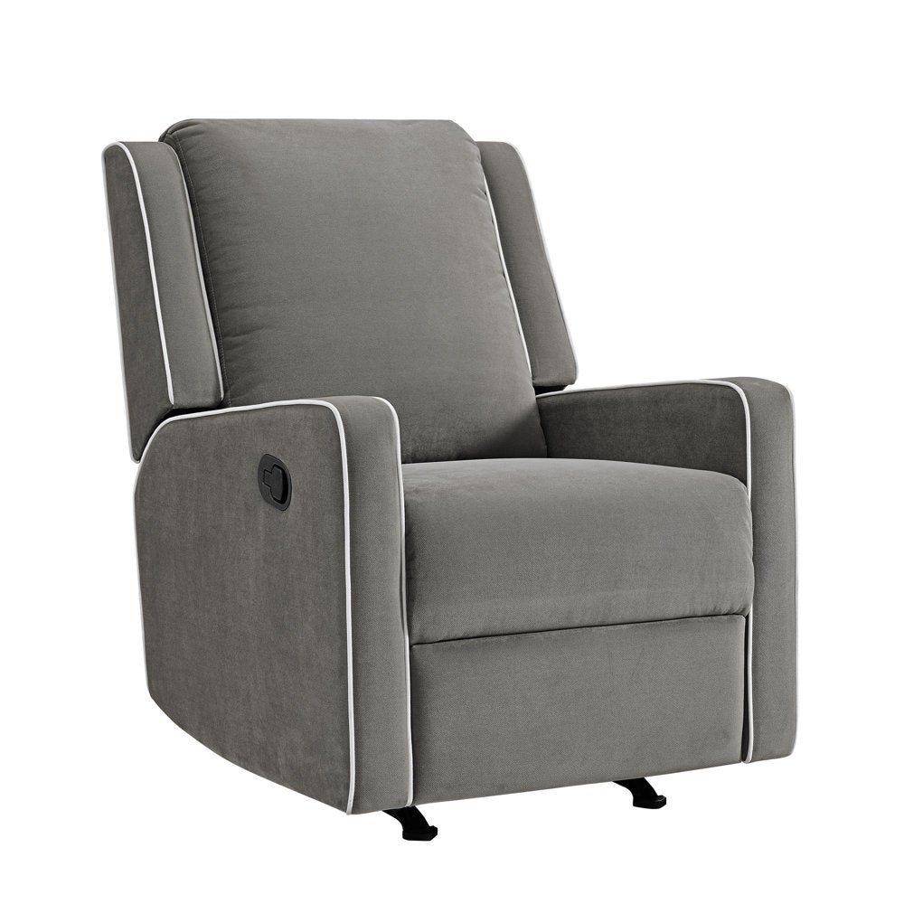 Baby Relax Robyn 2-in-1 Rocker Recliner Chair, Gray Linen