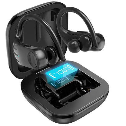 Wireless Earbuds Bluetooth Headphones 5.0 True Wireless Sport Earphones Built-in Mic in Ear Running Headset with Earhooks Charging Case Compatible with iPhone 14 Pro Max Plus Samsung Android