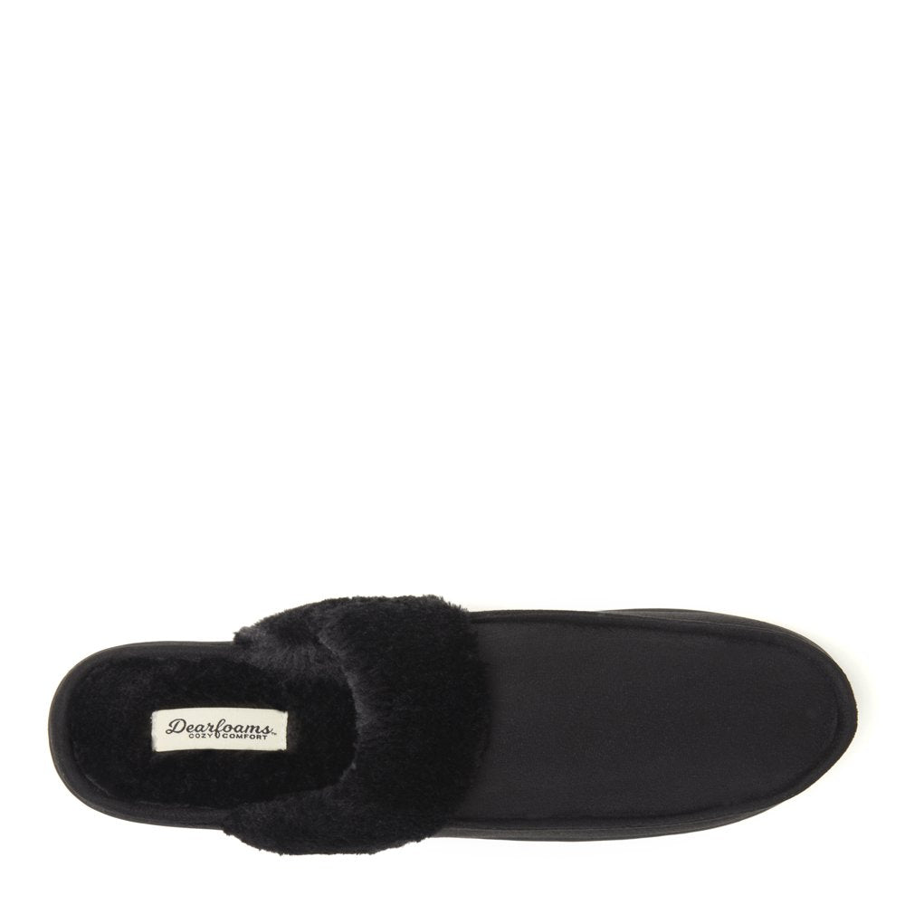 Dearfoams Cozy Comfort Women's Microsuede Moc Toe Scuff Slippers