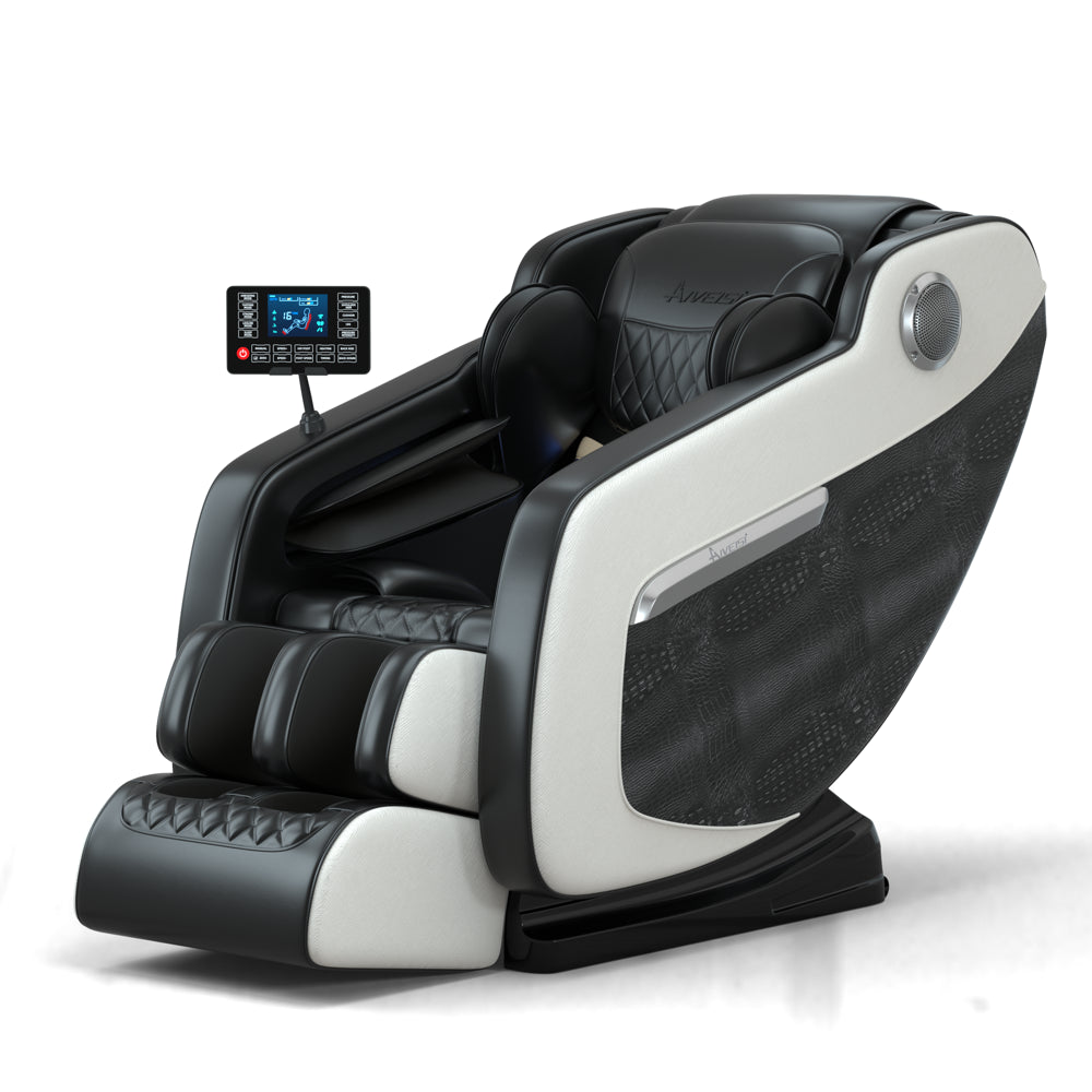 Relax Rejuvenate Zero Gravity Massage Chair Full Body Recliner Air Pressure, Bluetooth, Heat, and Foot massage Black