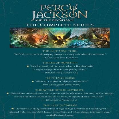 Percy Jackson & the Olympians: Percy Jackson and the Olympians 5 Book Paperback Boxed Set (W/Poster) (Paperback)