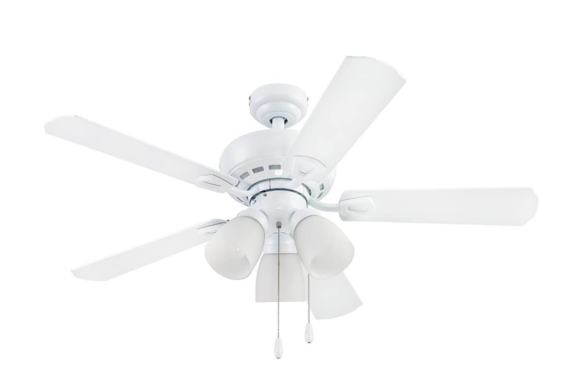 Prominence Home Miller Park 44" Bronze LED Ceiling Fan with 5 Blades, Pull Chains & Reverse Airflow