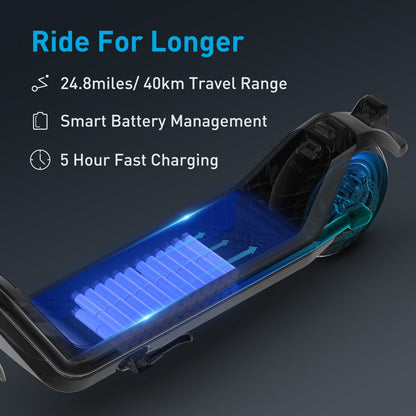 NIU KQi3 Sport Electric Scooter 300W Power 25 Miles Long Range Max Speed 17.4MPH Portable Foldable Commuting