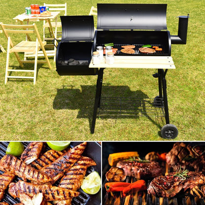 Costway Outdoor BBQ Grill Charcoal Barbecue Pit Patio Backyard Meat Cooker Smoker