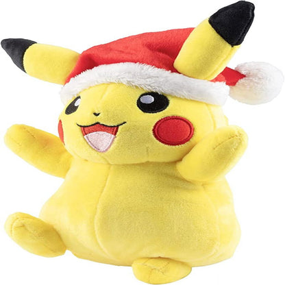 Pokemon 8" Holiday Christmas Pikachu Plush Stuffed Animal Toy - Officially Licensed - Great Gift for Kids