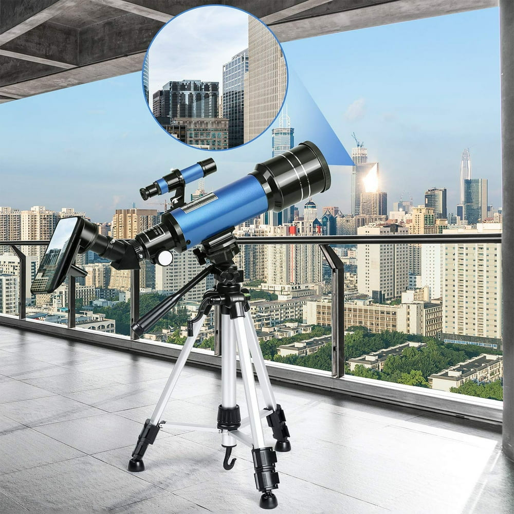 TELMU Telescope, 70mm Aperture 400mm AZ Mount Astronomical Refracting