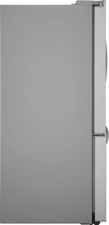 Frigidaire FRFN2823AS 36 inch French Door Refrigerator with 28.8 cu. ft. Capacity LED Lighting Glass Shelves Automatic Defrost Auto Close Freezer Drawer Door Ajar Alarm Ice Maker Energy Star Sabbath M