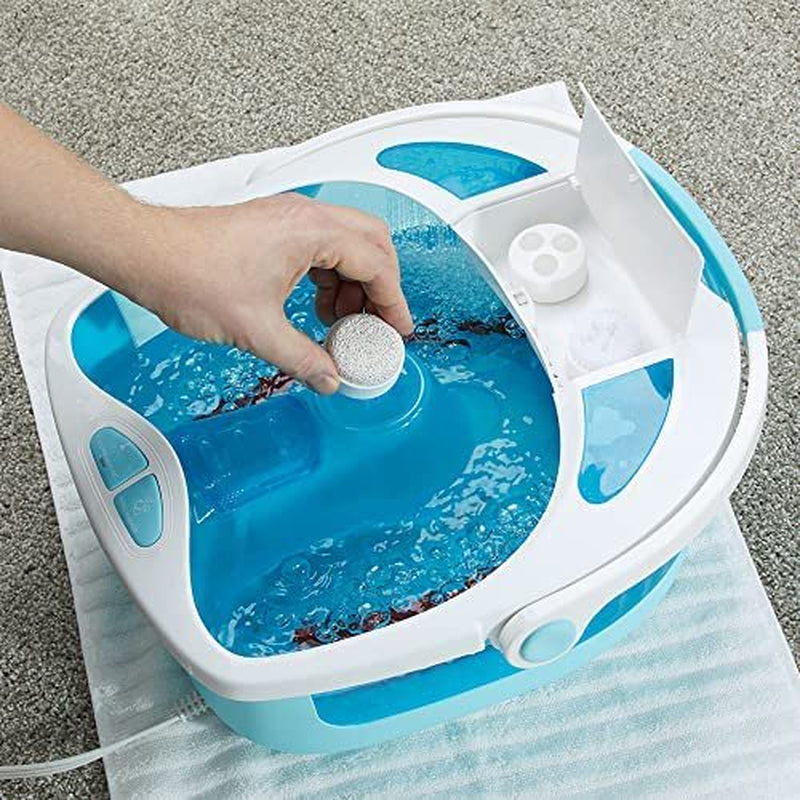 Homedics Shower Bliss Footspa with Massaging Water Jets, 3 Attachments and Toe-Touch Controls, FB-625