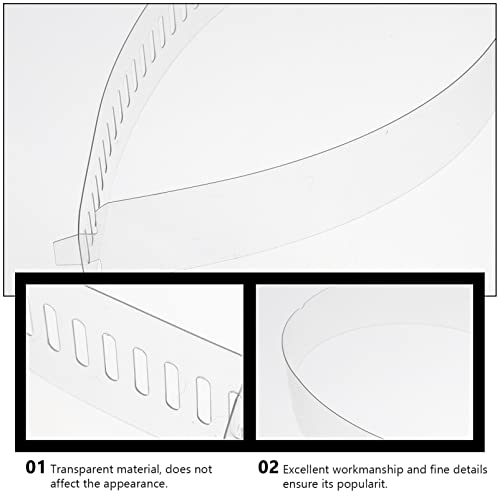 EXCEART 100pcs Shirt Collar Support Shirt Collar Fixing Strips Transparent Adjustable Cloth Collar Stays Collar Inserts Holder for Women Men