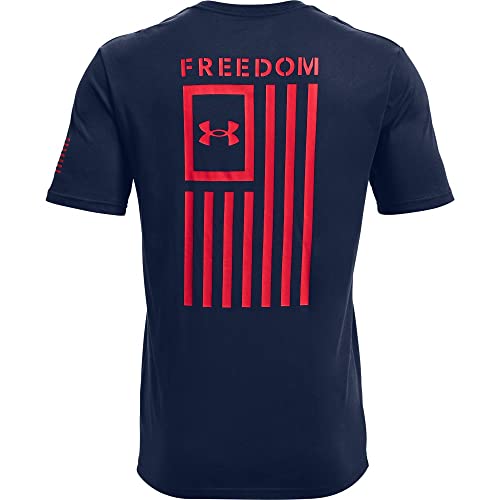 Under Armour Men's Standard New Freedom Flag T-Shirt, Marine OD Green (391)/Desert Sand, X-Large Tall