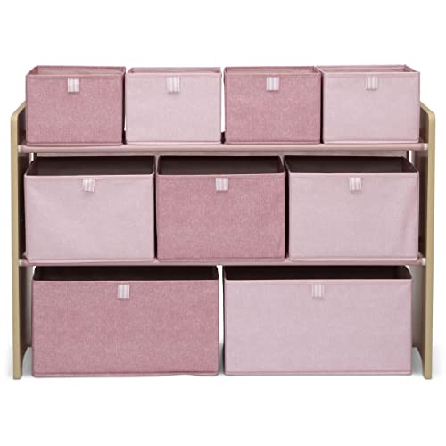 GAP GapKids Deluxe Toy Organizer - Greenguard Gold Certified, Blush/Natural