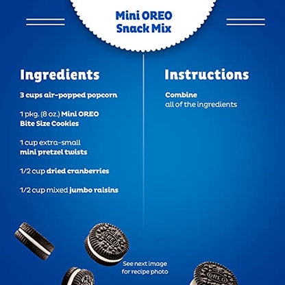 OREO Mini Chocolate Sandwich Cookies, 48 Snack Packs (4 Boxes)