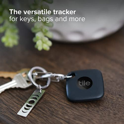 Tile Mate 1-Pack. Black. Bluetooth Tracker, Keys Finder and Item Locator for Keys, Bags and More; Up to 250 ft. Range. Water-Resistant. Phone Finder. iOS and Android Compatible.