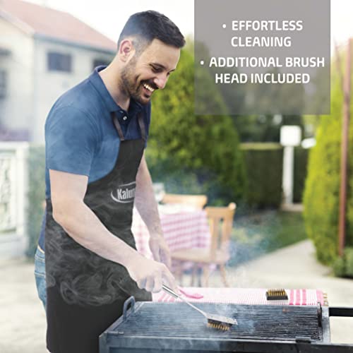 Kaluns BBQ Grill Accessories, Grilling Accessories for Outdoor Grill, Heavy Duty Stainless Steel Grill Set with Aluminum Case and Apron, Barbeque Tools, Grilling Gifts for Men, Women, Dad