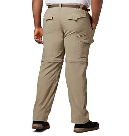 Columbia Men's Silver Ridge Convertible Pant, Breathable, UPF 50 Sun Protection, Tusk, 38x32