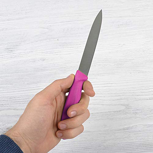 Victorinox 3.25 Inch Swiss Classic Paring Knife with Straight Edge, Spear Point, Pink