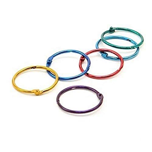 Hygloss Products Book Rings, 2 inch, Assorted Colors