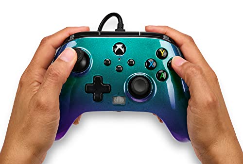 PowerA Enhanced Wired Controller for Xbox Series X|S - Aurora Borealis, gamepad, video game /gaming controller