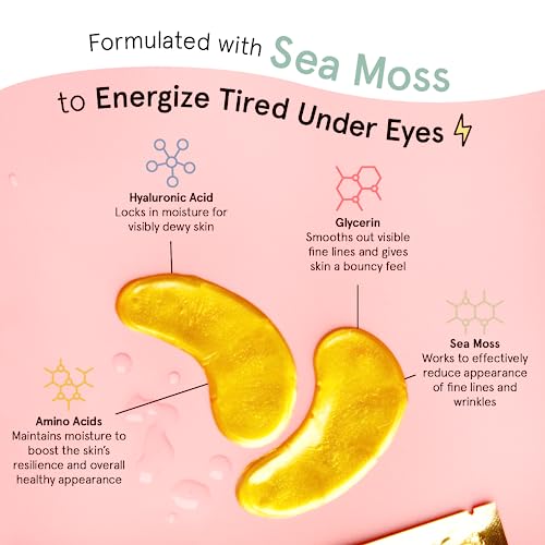 Award Winning Under Eye Mask (Blue, 6 Pairs) Reduce Dark Circles, Puffy Eyes, Undereye Bags, Wrinkles - Gel Under Eye Patches, Vegan Cruelty-Free Self Care by grace and stella