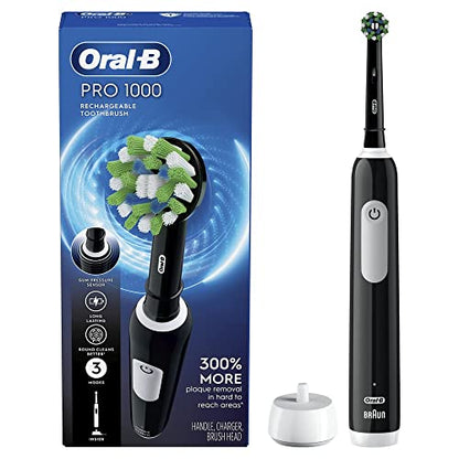 Oral-B Pro 1000 Rechargeable Electric Toothbrush, Black