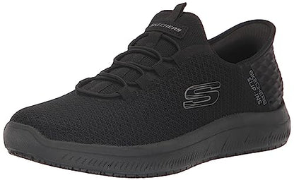 Skechers Men's Summits 200205W Colsin SR Slip-Ins Work Shoe, BBK, 9.5 Wide