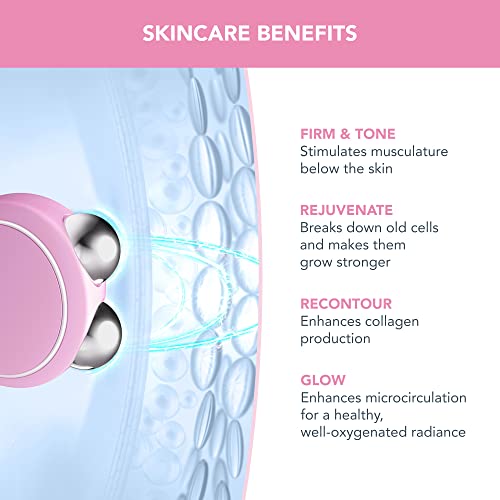 FOREO BEAR Mini Microcurrent Facial Device Face Sculpting Tool Instant Face Lift Firm & Contour Reduce Double Chin Non-Invasive Increases Absorption of Facial Skin Care Products