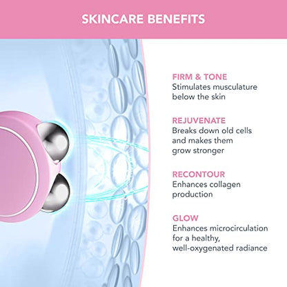 FOREO BEAR Mini Microcurrent Facial Device Face Sculpting Tool Instant Face Lift Firm & Contour Reduce Double Chin Non-Invasive Increases Absorption of Facial Skin Care Products