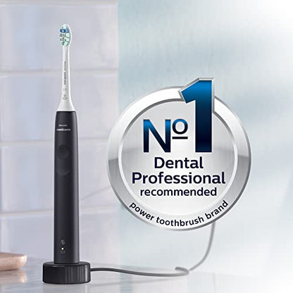 Philips Sonicare 4100 Power Toothbrush, Rechargeable Electric Toothbrush with Pressure Sensor, Black