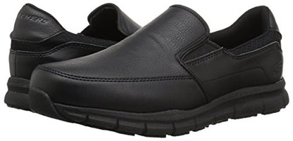 Skechers Men's Nampa-Groton Food Service Shoe, Black, 10.5 Wide