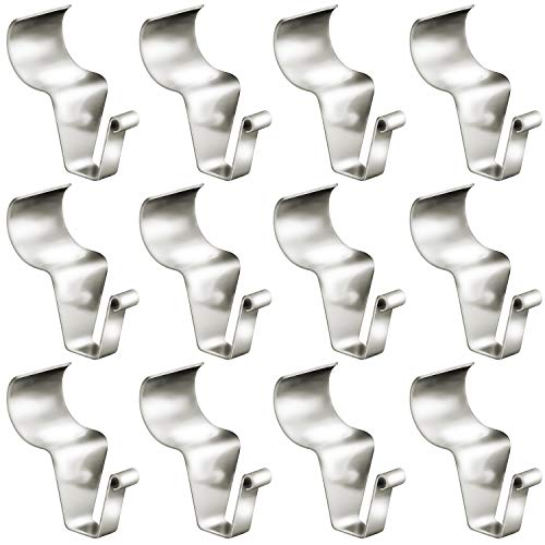 Cozcty No-Hole Needed Vinyl Siding Hooks for Hanging 12 Pack, Heavy Duty Light Wreath Planter Hanger