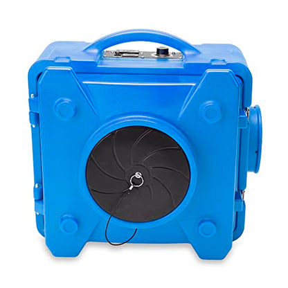 BlueDri BD-AS-550-BL Negative Machine Airbourne Cleaner HEPA Scrubber Water Damage Restoration Equipment Air Purifier, Blue