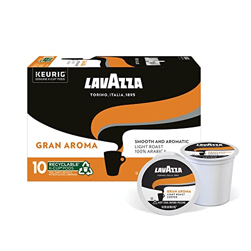 Lavazza Gran Aroma Single-Serve Coffee K-Cup® Pods for Keurig Brewer, Light Roast, 10-Count Boxes (Pack of 6)