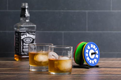 Kettlebell Whiskey Ice Cube Mold- Fun Shaped Silicone Mold for Leak Free Slow Melting Drink Ice - Ice for Cocktails, Mojitos, Juices, Soda and More-Microwave Safe, Dishwasher Safe, BPA Free