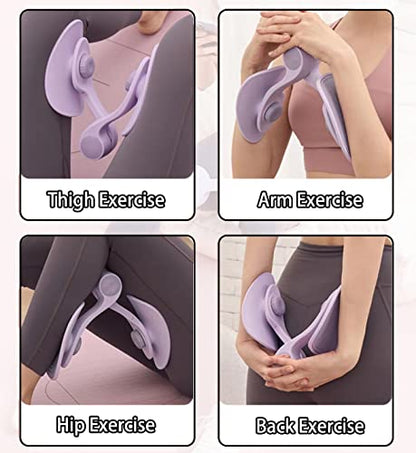 TINRIEF Thigh Master Hip Trainer Kegel Exerciser, Pelvic Floor Trainer, Kegel Trainer for Postpartum Rehabilitation, Trimmer Inner Thigh, Thigh Toner Workout (Purple)