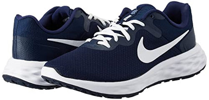 Nike mens Revolution 6 NN Road Running Shoes, Midnight Navy White Obsidian Ashen Slate, 11