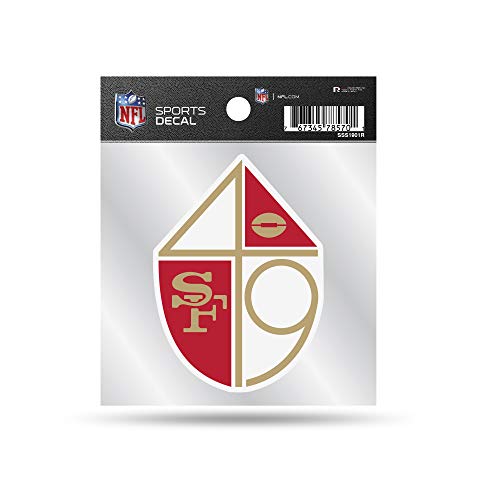 Rico Industries NFL San Francisco 49ers Retro 4"x4" Small Style Decal