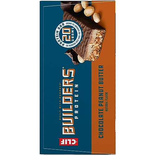 CLIF Builders - Chocolate Peanut Butter - Protein Bars - 2.4 oz. (12 Pack)