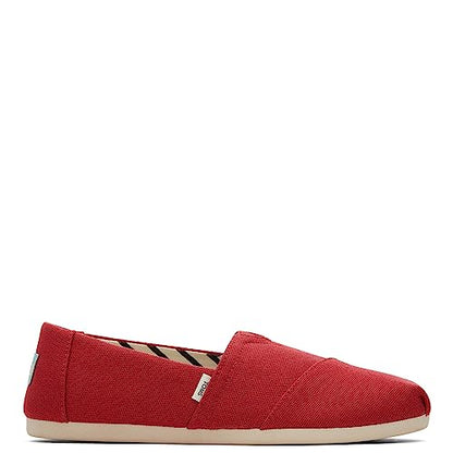 TOMS Women's, Alpargata Recycled Slip-On Red