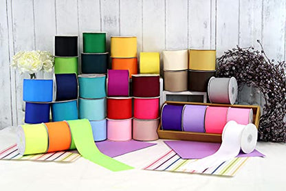 Creative Ideas 3" Solid Grosgrain Ribbon, 25 yd, Black