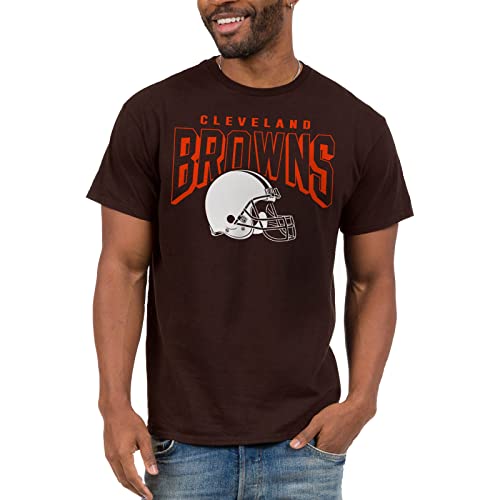 Junk Food Clothing x NFL - Cleveland Browns - Bold Logo - Unisex Adult Short Sleeve Fan T-Shirt for Men and Women - Size 3X-Large