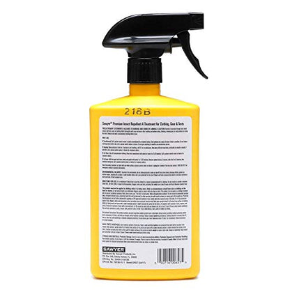 Sawyer Products SP6572 Twin Pack Premium Permethrin Clothing Insect Repellent Trigger Spray, 24 oz,Yellow