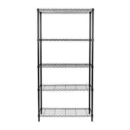 Honey-Can-Do SHF-01442 Storage Shelving, 5-Tier, Black