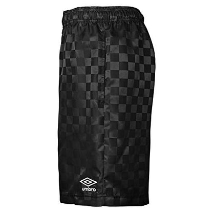 Umbro Checkerboard Short (Youth), Black Beauty/White, Medium (10-12)