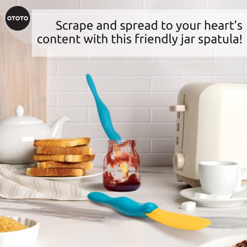 OTOTO Splatypus Jar Spatula - Unique Kitchen Gadgets - BPA-free & 100% Food Safe - Crepe Spreader, Kitchen Spatula - Fun Cooking Gadgets for Foodies - Jar Spatulas for Scooping and Scraping