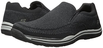 Skechers USA Men's Expected Gomel Slip-on Loafer,Black,10.5 2W US