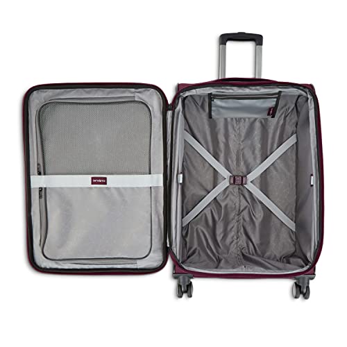 Samsonite Ascella 3.0 Softside Expandable Luggage with Spinners | Light Plum | 2PC SET (Carry-on/Medium)