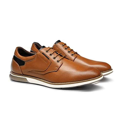 Bruno Marc Men's Dress OxfordsShoes Brown