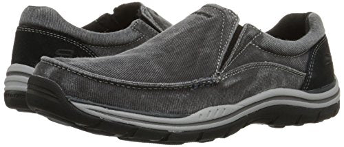 Skechers Men's Expected Avillo Moccasin, Black, 12 Medium US